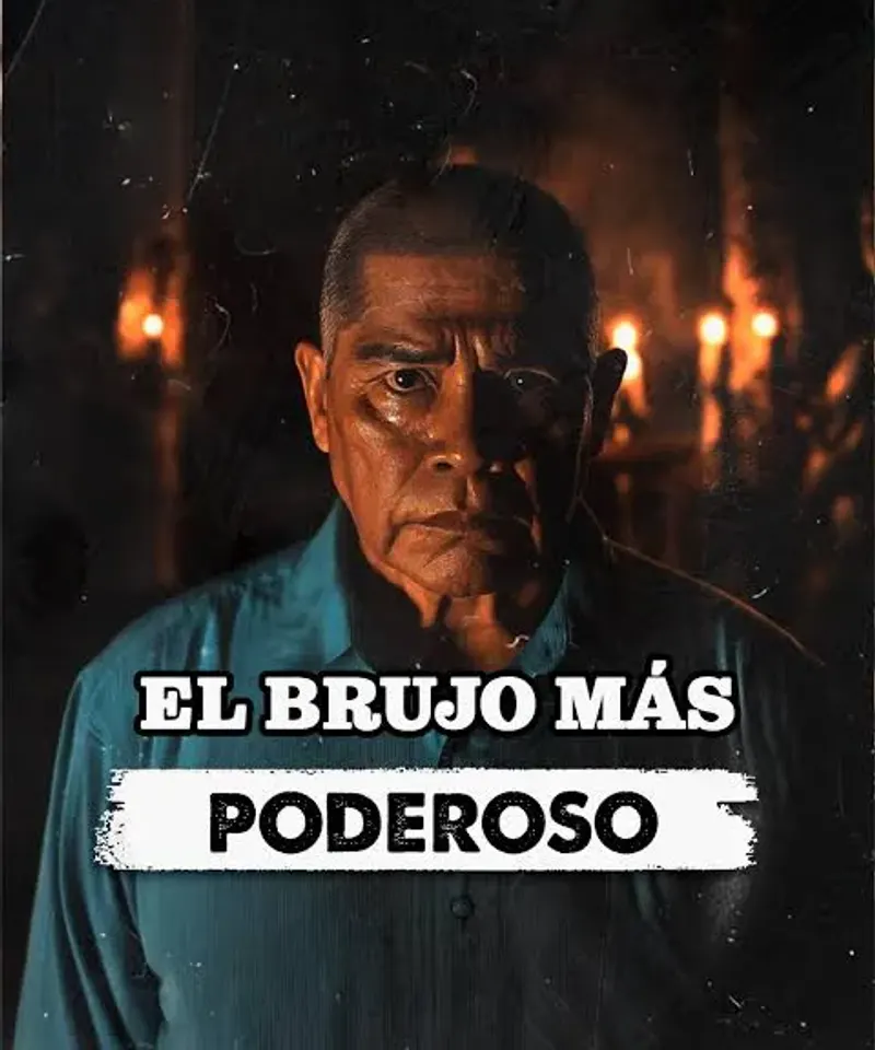 Retrato del Maestro Belisario, brujo experto con velas rituales